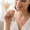 Eternal Family Bond Personalized birthstone  Family Name  necklace