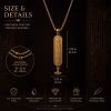 Personalized Egyptian Glyph Necklace for Men