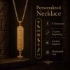 Personalized Egyptian Glyph Necklace for Men