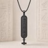 Personalized Egyptian Glyph Necklace for Men