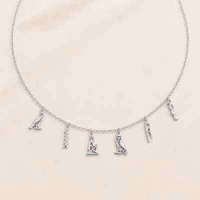 zimu-silver Egypt Custom Name Initial Jewelry