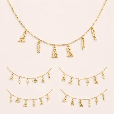 zimu_3 Egypt Custom Name Initial Jewelry