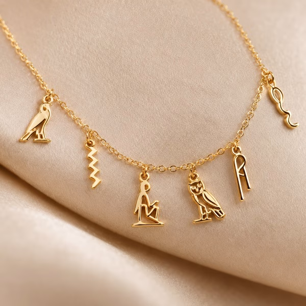 Egypt Custom Name Initial Jewelry