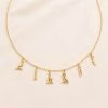 zimu_gold Egypt Custom Name Initial Jewelry