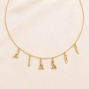 Egypt Custom Name Initial Jewelry