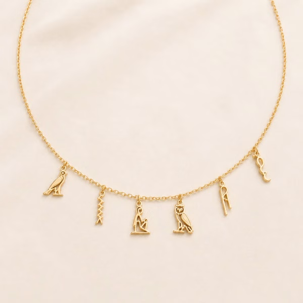 Egypt Custom Name Initial Jewelry