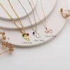 Personalized Two-Initial Necklace with Birthstones
