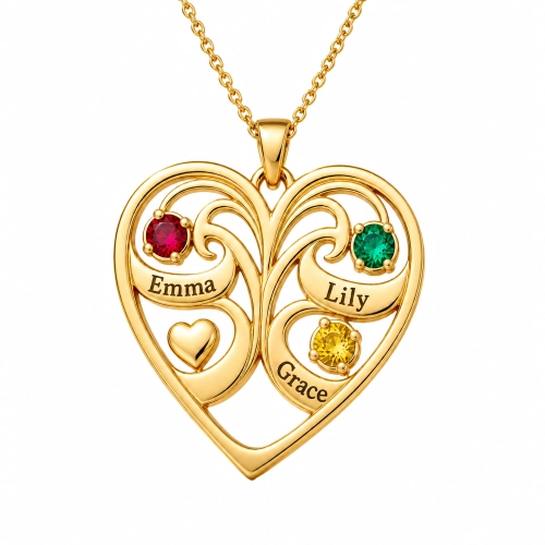 A Family Love Talisman Made Just for Her – Personalized Name Necklace