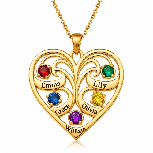 A Family Love Talisman Made Just for Her – Personalized Name Necklace